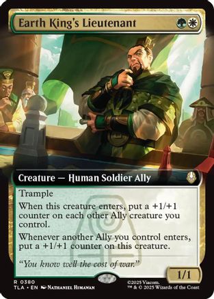 Earth King's Lieutenant (Extended Art) (380) Foil - Avatar: The Last Airbender