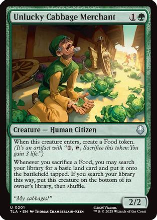 Unlucky Cabbage Merchant (201) Foil - Avatar: The Last Airbender