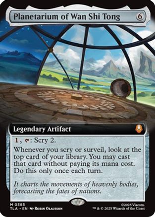 Planetarium of Wan Shi Tong (Extended Art) (385) Foil - Avatar: The Last Airbender