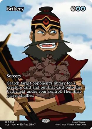 Bribery (Borderless) (010) Foil - Avatar: The Last Airbender: Eternal-Legal