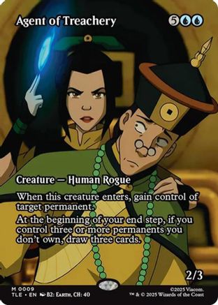 Agent of Treachery (Borderless) (009) Foil - Avatar: The Last Airbender: Eternal-Legal