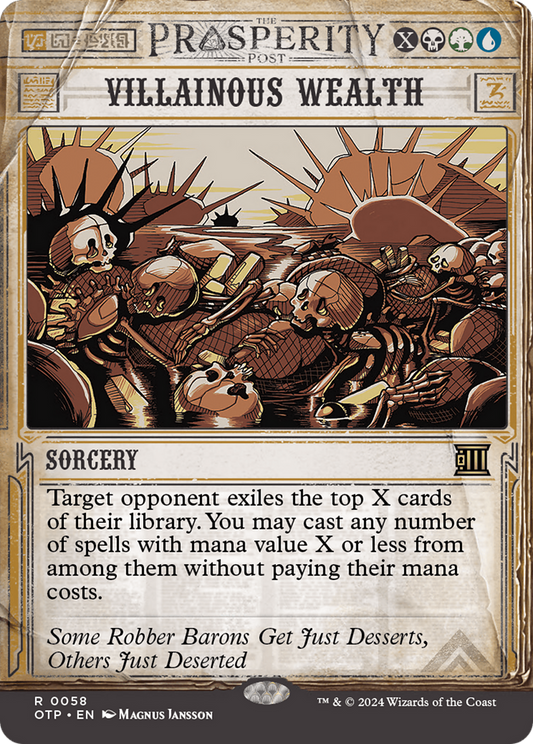 Villainous Wealth [Outlaws of Thunder Junction: Breaking News] Foil