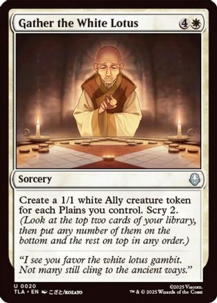 Gather the White Lotus (020) Foil - Avatar: The Last Airbender