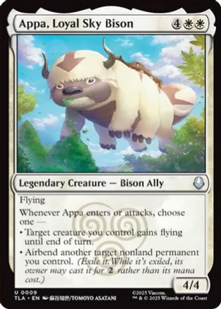 Appa, Loyal Sky Bison (009) Foil - Avatar: The Last Airbender