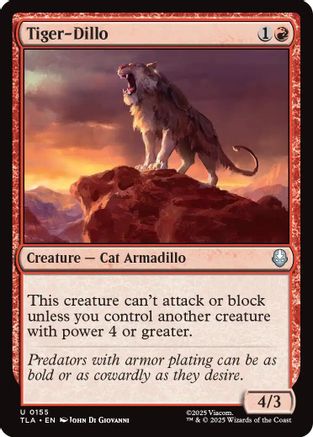 Tiger-Dillo (155) Foil - Avatar: The Last Airbender