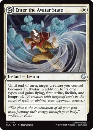 Enter the Avatar State (018) Foil - Avatar: The Last Airbender