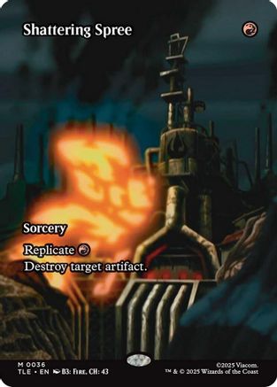 Shattering Spree (Borderless) (036) Foil - Avatar: The Last Airbender: Eternal-Legal