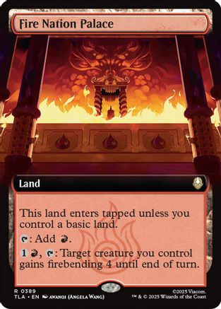 Fire Nation Palace (Extended Art) (389) Foil - Avatar: The Last Airbender