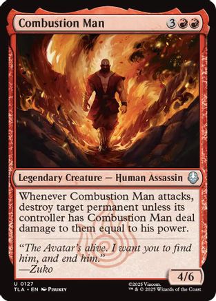 Combustion Man (127) Foil - Avatar: The Last Airbender