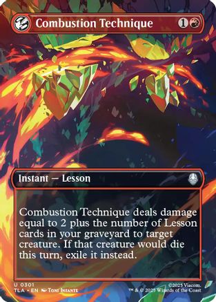 Combustion Technique (Borderless) (301) Foil - Avatar: The Last Airbender