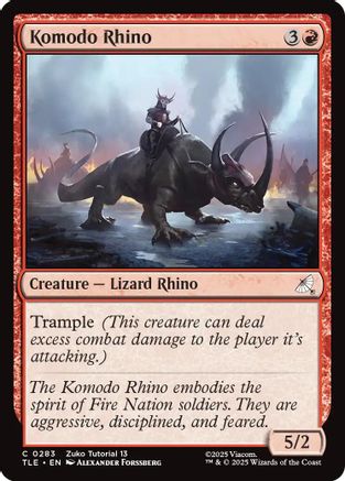 Komodo Rhino (283) - Avatar: The Last Airbender: Eternal-Legal