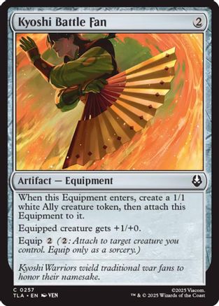 Kyoshi Battle Fan (257) Foil - Avatar: The Last Airbender