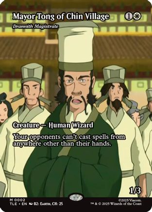 Mayor Tong of Chin Village – Drannith Magistrate (Borderless) (002) Foil - Avatar: The Last Airbender: Eternal-Legal