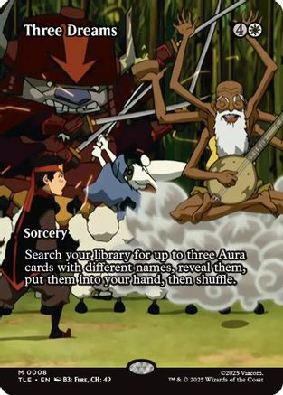 Three Dreams (Borderless) (008) Foil - Avatar: The Last Airbender: Eternal-Legal