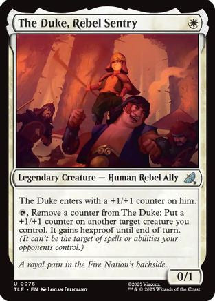 The Duke, Rebel Sentry (076) Foil - Avatar: The Last Airbender: Eternal-Legal
