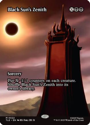 Black Sun's Zenith (Borderless) (022) Foil - Avatar: The Last Airbender: Eternal-Legal