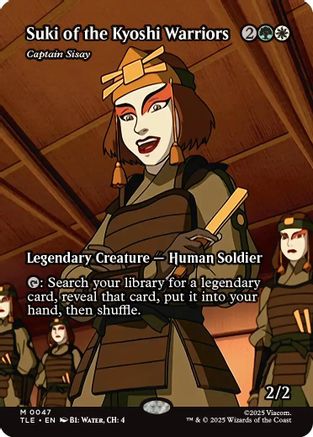 Suki of the Kyoshi Warriors – Captain Sisay (Borderless) (047) Foil - Avatar: The Last Airbender: Eternal-Legal