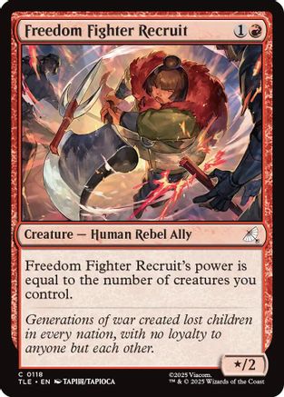 Freedom Fighter Recruit (118) Foil - Avatar: The Last Airbender: Eternal-Legal