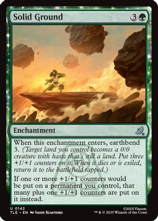 Solid Ground (142) Foil - Avatar: The Last Airbender: Eternal-Legal