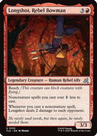Longshot, Rebel Bowman (120) Foil - Avatar: The Last Airbender: Eternal-Legal
