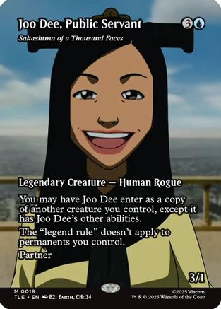 Joo Dee, Public Servant – Sakashima of a Thousand Faces (Borderless) (018) - Avatar: The Last Airbender: Eternal-Legal