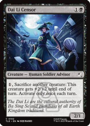 Dai Li Censor (102) Foil - Avatar: The Last Airbender: Eternal-Legal