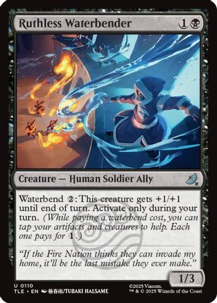 Ruthless Waterbender (110) Foil - Avatar: The Last Airbender: Eternal-Legal