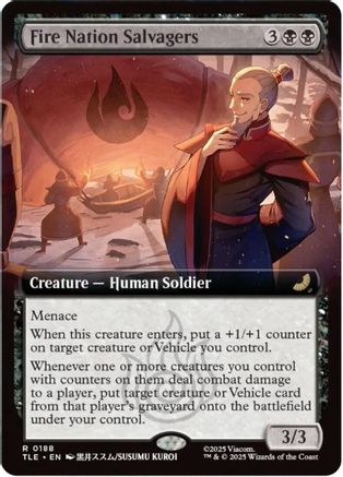 Fire Nation Salvagers (Extended Art) (188) Foil - Avatar: The Last Airbender: Eternal-Legal