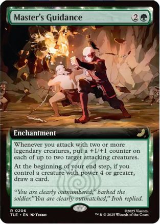 Master's Guidance (Extended Art) (206) Foil - Avatar: The Last Airbender: Eternal-Legal