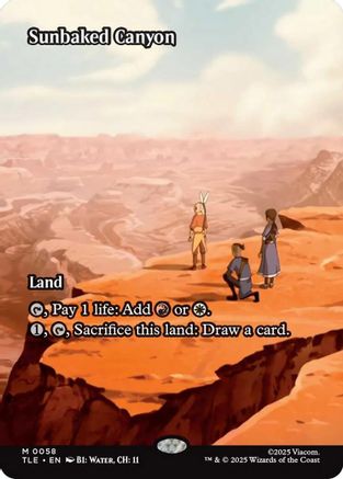 Sunbaked Canyon (Borderless) (058) - Avatar: The Last Airbender: Eternal-Legal
