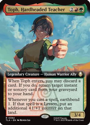 Toph, Hardheaded Teacher (Extended Art) (384) Foil - Avatar: The Last Airbender