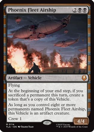 Phoenix Fleet Airship (114) Foil - Avatar: The Last Airbender