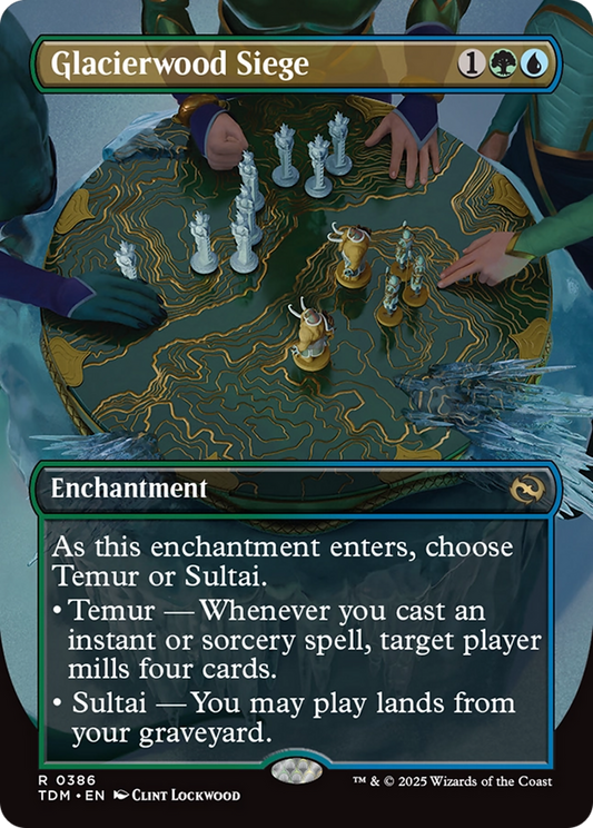 Glacierwood Siege (Borderless) (386) Foil - Tarkir: Dragonstorm