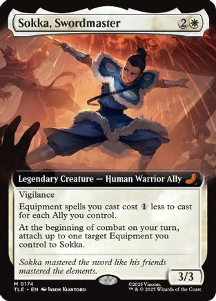 Sokka, Swordmaster (Extended Art) (174) Foil - Avatar: The Last Airbender: Eternal-Legal