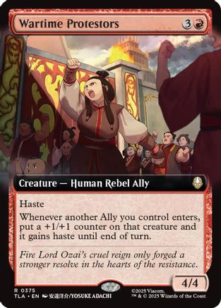 Wartime Protestors (Extended Art) (375) - Avatar: The Last Airbender