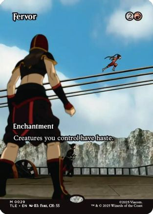 Fervor (Borderless) (029) Foil - Avatar: The Last Airbender: Eternal-Legal