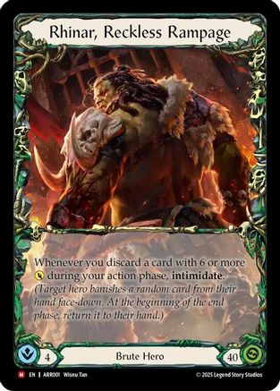 Rhinar, Reckless Rampage (ARR001) - Armory Deck: Rhinar
