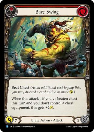 Bare Swing (Red) (ARR009)  - Armory Deck: Rhinar