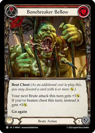 Bonebreaker Bellow (Red) (ARR015)  - Armory Deck: Rhinar