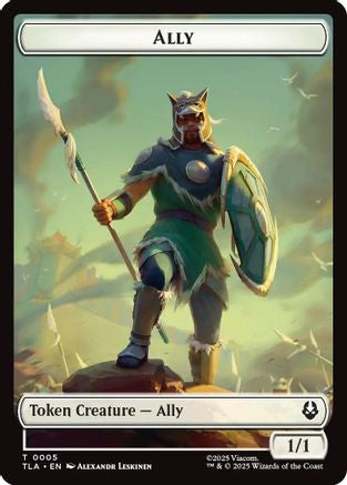 Ally (0005) // Clue (0014) Double-Sided Token (5 // 14) Foil - Avatar: The Last Airbender
