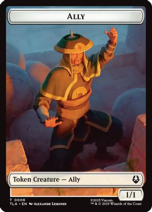 Ally (0006) // Clue (0017) Double-Sided Token (6 // 17) - Avatar: The Last Airbender