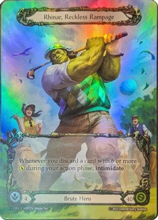 Rhinar, Reckless Rampage (HER159) Rainbow Foil - FaB Promos