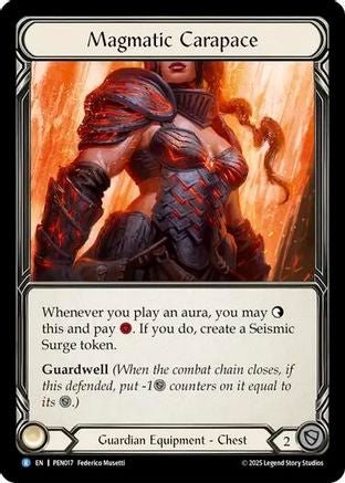 Magmatic Carapace (PEN017) Cold Foil - Compendium of Rathe