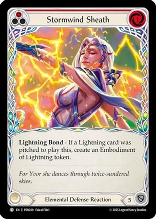 Stormwind Sheath (PEN209) Rainbow Foil - Compendium of Rathe