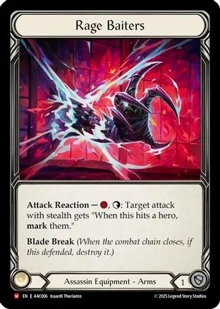 Rage Baiters (AAC006) Rainbow Foil - Armory Deck: Arakni