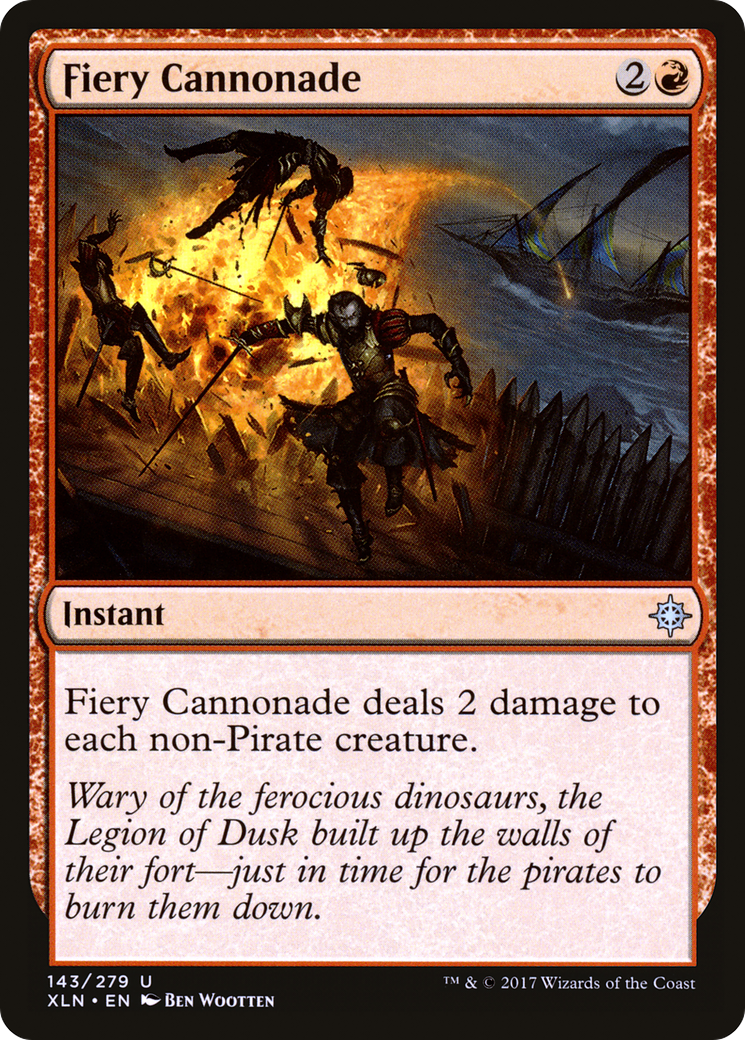 Fiery Cannonade [Ixalan] Foil