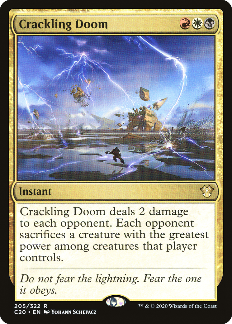 Crackling Doom [Commander 2020] | Silver Goblin