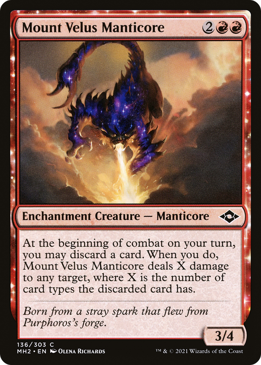 Mount Velus Manticore [Modern Horizons 2] Foil