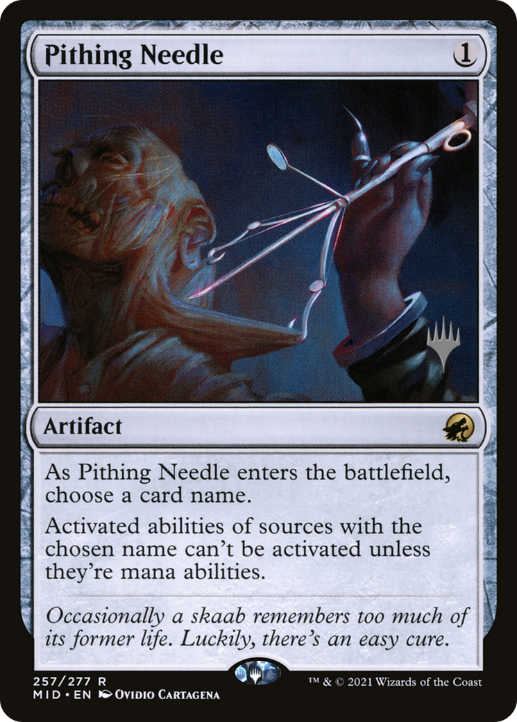 Pithing Needle (Promo Pack) [Innistrad: Midnight Hunt Promos] Foil