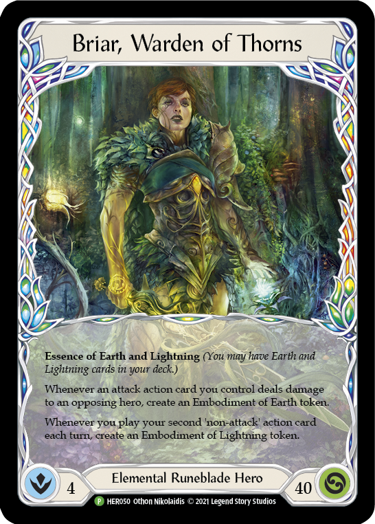 Briar, Warden of Thorns [HER050] (Promo)  Rainbow Foil | Silver Goblin
